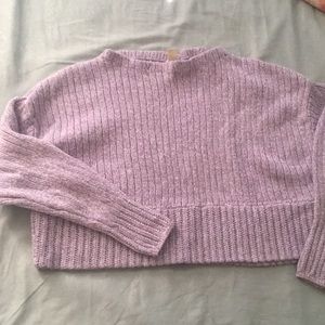 Oversized crop sweater